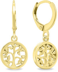 Brilio Silver Aranyozott karika fülbevaló Életfa EA648Y