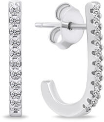 Brilio Silver Eredeti ezüst fülbevaló cirkónium kövekkel EA618W