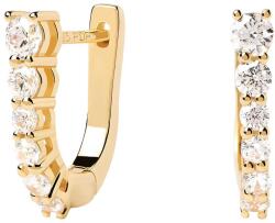 PDPAOLA Elegáns aranyozott fülbevaló cirkónium kővel RISE AR01-804-U