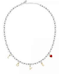 La Petite Story Bájos acél nyaklánc medállal Love LPS10ASD11