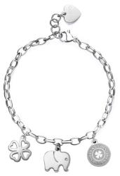 S'Agapõ S`Agap? Szerencsét hozó játékos acél karkötő Happy SHAR12