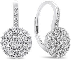 Brilio Silver Bájos ezüst fülbevaló átlátszó cirkónium kövekkel EA379W