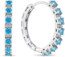 Brilio Silver Csillogó karika fülbevaló cirkónium kövekkel EA472WAQ