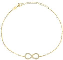 Brilio Silver Csodálatos aranyozott végtelen karkötő BRC64Y