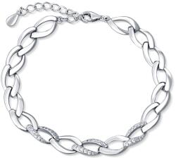 JVD Tömör ezüst karkötő cirkónium kövekkel SVLB0205SH2BI17