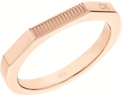 Calvin Klein Divatos bronz gyűrű Faceted 35000189 54 mm