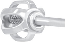 Soliter Csavaros fülbevalóvég/ballon/ fehér aranyból