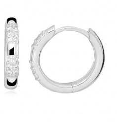 Silver Cat Minimalista ezüst fülbevaló cirkónium kövekkel SC511