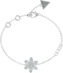 Guess Gyönyörű acél karkötő virággal White Lotus JUBB04144JWRH 18, 5 cm