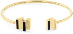 Tommy Hilfiger Modern nyitott, aranyozott karkötő kristályokkal Layered 2780846