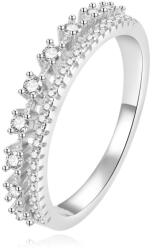 Beneto Luxus ezüst gyűrű színtiszta cirkónium kővel AGG409 58 mm