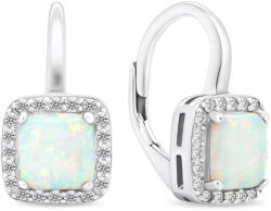 Brilio Silver Elegáns ezüst fülbevaló szintetikus opálokkal EA366W