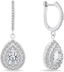 Brilio Silver Luxus ezüst fülbevaló cirkónium kövekkel EA488W