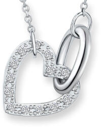 CRYSTalp Bájos acél nyaklánc szívvel 30316. CRY. R