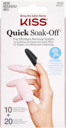 KISS Műköröm eltávolító (Soak Off Remover Caps) 20 db