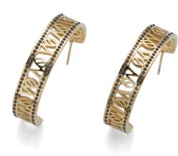 Oliver Weber Stílusos, aranyozott karika fülbevaló cirkónium kövekkel 23112G BLA