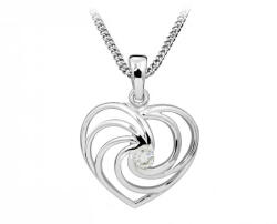 Silver Cat Romantikus szív nyaklánc cirkónium kövekkel SC408