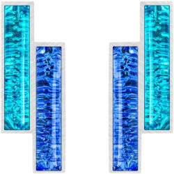 Preciosa Desire elegáns acél fülbevaló Preciosa cseh kristállyal 7424 72