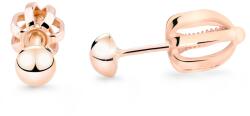 Cutie Jewellery Rózsaszín arany bedugós fülbevaló Z5004-30-X-4