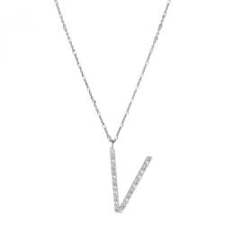 Rosato Ezüst nyaklánc V betű medállal Cubica RZCU22 (lánc, medál)
