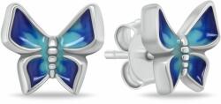 Brilio Silver Varázslatos ezüst fülbevaló Pillangók EA1104WB