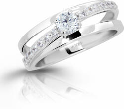Modesi Ezüst gyűrű cirkónium kövekkel M11105 54 mm