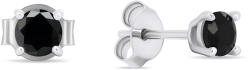 Brilio Silver Ezüst fülbevaló fekete cirkónium kővel EA598WBC