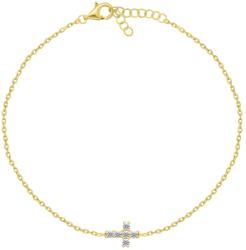 Brilio Silver Bájos aranyozott kereszt karkötő BRC96Y