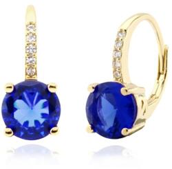 JVD Lenyűgöző aranyozott fülbevaló kék cirkónium kövekkel SVLE0853XH2GM00