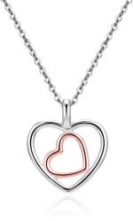 Beneto Gyönyörű ezüst nyaklánc Szív AGS1535/47