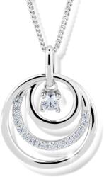 Modesi Gyönyörű ezüst nyaklánc J328CZ-W (lánc, medál)
