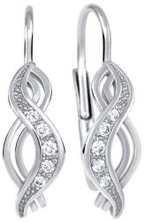 Soliter Brilio Silver Csillogó ezüst fülbevaló kristállyal 436 001 00391 04