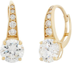 JVD Aranyozott fülbevalók átlátszó cirkónium kövekkel 8 mm SVLE0974XH2GO00