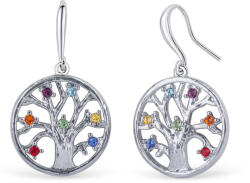 CRYSTalp Bájos fülbevaló Chakra Tree of life 40093. MLT. R