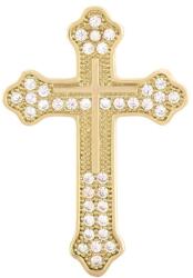 Troli Modern aranyozott bross Kereszt KS-224_G