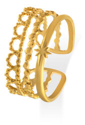 Troli Csodálatos aranyozott acél gyűrű