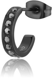 S'Agapõ Single karika fülbevaló kristályokkal Snap SNP38 - 1db