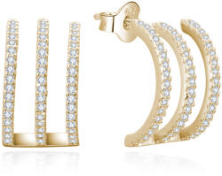 Beneto Divatos aranyozott fülbevaló cirkónium kövekkel AGUP3301-GOLD