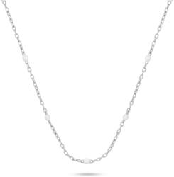 Brilio Silver Ezüst nyaklánc fehér golyókkal NCL112W