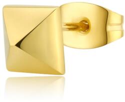 S'Agapõ Aranyozott single acél fülbevaló SNP25 - 1 db