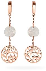 Pierre Lannier Hosszú bronz fülbevaló gyöngyházzal Eolia BJ03A2491