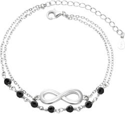 Beneto Bájos ezüst dupla karkötő Végtelen AGB751/21