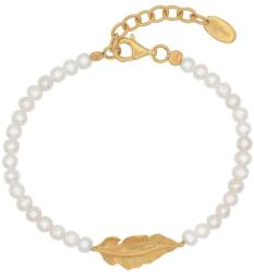 Engelsrufer Aranyozott gyöngy ezüst karkötő ERB-GLORY-FED-G