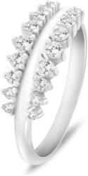 Brilio Silver Divatos ezüst gyűrű átlátszó cirkónium kövekkel RI120W 54 mm