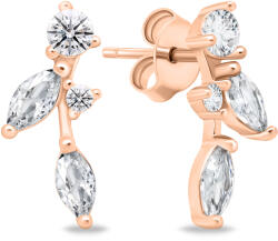 Brilio Silver Gyönyörű bronz fülbevaló cirkónium kövekkel EA619R