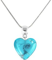 Lampglas Gyengéd nyaklánc Forest Heart tiszta ezüsttel Lampglas gyöngyben NLH10