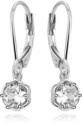Beneto Bájos ezüst fülbevaló átlátszó cirkónium kövekkel AGUC3340-W