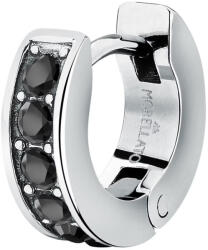 Morellato Acél single fülbevaló fekete kristállyal Motown SALS93 - 1 db