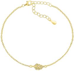 Brilio Silver Tisztességes aranyozott toll karkötő BRC82Y