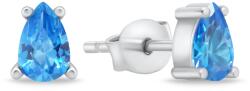 Brilio Silver Bájos ezüst fülbevaló kék cirkónium kövekkel EA860WAQ